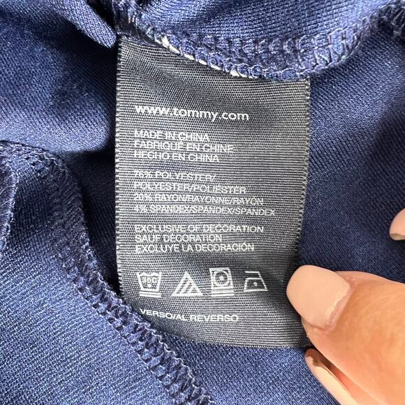 Girls Tommy Hilfiger Classic Blue Notch Blazer Size 7 Small - Picture 5 of 7